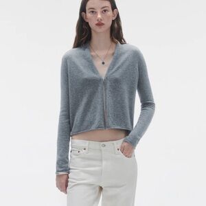 Guest in Residence STEALTH CARDIGAN in heather grey XS